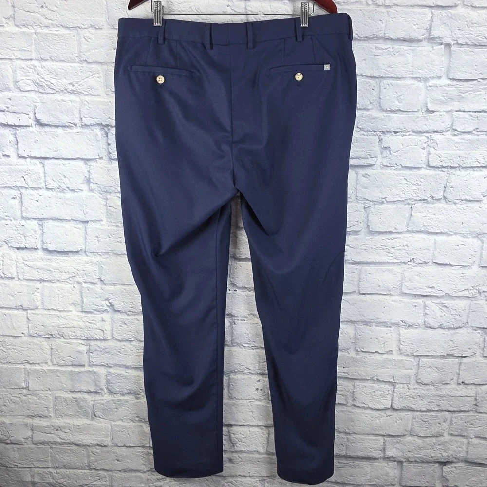 Peter Millar Crown Sport Mens Navy Blue Performance Golf Pants Size 38X31 Read